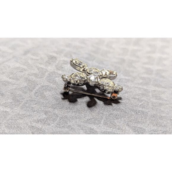 Vintage Kramer of New York Starburst Combination Cut Rhinestone Pin Rare Find - Picture 4 of 13